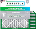 Filterbuy 18x18x2 Air Filter MERV 8 (MPR 700) Dust Defense Replacement (6-Pack), Electrostatic Pleated HVAC AC Furnace Filters, Made in USA (Actual Size: 17.75 x 17.75 x 1.75)