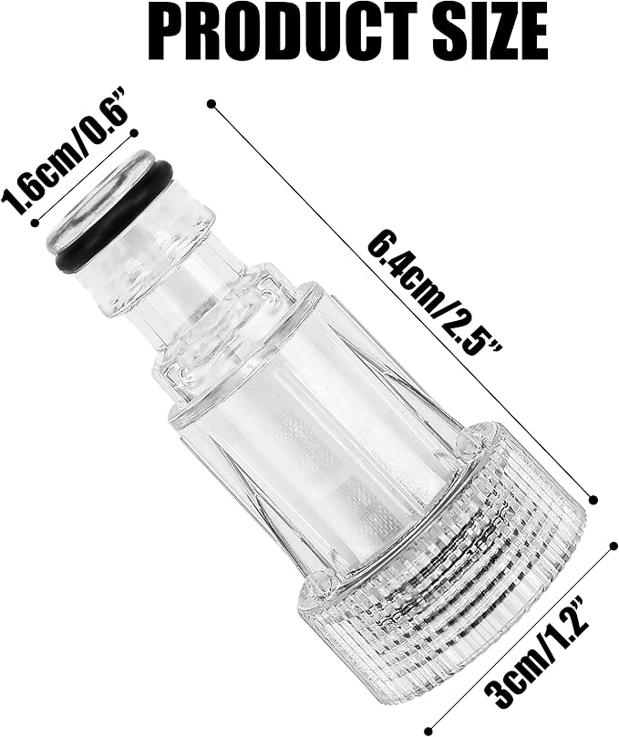 BuleVina 5Pcs Water Inlet Filter Connector Replacement Fits for DEWALT 20V MAX DCPW550 Cordless Pressure Washer Garden Hose Adapter Parts