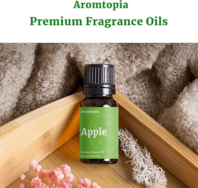 Fruit Fragrance Oils, Aromtopia 6x10ml Fruity Essential Oils for Diffusers for Home, Soap Candle Making Scents, Strawberry, Pineapple, Lemon, Cherry, Passion Fruit, Apple, Fragrance Oil Gift Set