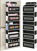 Over The Door Organizer, 5 Shelves Closet Door Hanging Organizer with 10 Mesh Pockets, Nursery Closet Organizers, Baby Essentials, Dorm Room Essentials for Girls