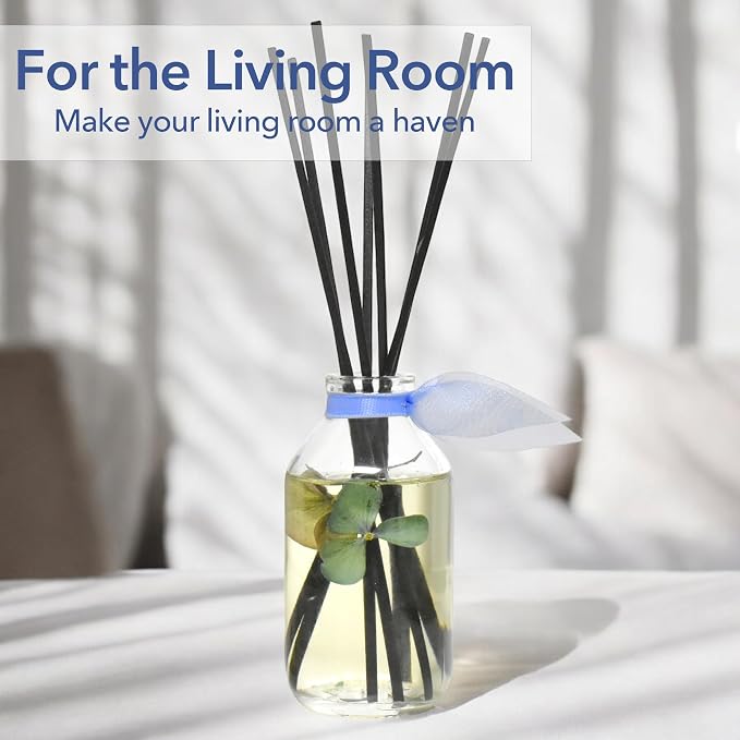 Reed Diffuser Set - English Garden Scented Diffuser with Sticks | Home Fragrance Reed Diffuser for Bedroom, Bathroom Shelf Décor, with Real Florals in the Bottle - Made in the USA