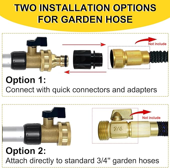 SISUPASSIE 24FT Reach Gutter Cleaning Tools from Ground, Telescopic Rain Gutter Cleaners Tool with Quick Connect Adapter and Heavy Duty Wand for 2nd Story House