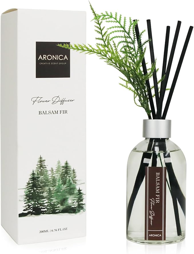 Modern Christmas Décor, Christmas Smells for House, Holiday Pine Aesthetic Diffuser, Simple Scents Evergreen Trees Boho, Cozy Office Decor for Holiday, Winter Bathroom Decor
