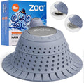 zaa Bathtub Drain Hair Catcher, Premium Silicone Shower Hair Catcher, 1Pack Hair Stopper for Pop Up & Regular Drains of Shower, Bathtub, Bathroom Sink, Bathroom Fixture Accessories, Light Blue