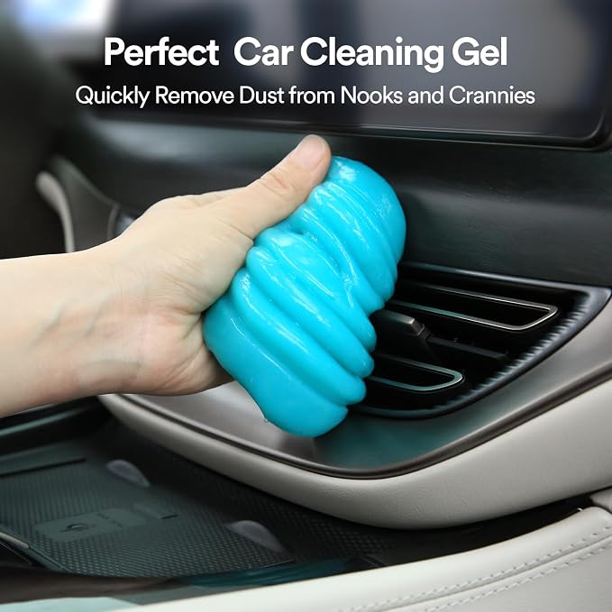 PULIDIKI Car Cleaning Gel Car Cleaning Putty Car Putty Auto Detail Tools | Car Slime Cleaner Dust Cleaning Gel for Car Interior Cleaner Car Cleaning Supplies Cleaning Kit Car Accessories Blue 2Pack