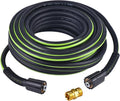 Pressure Washer Hose 1/4" × 50FT - 3200 PSI Heavy Duty Power Washer Hose Replacement with M22-14mm Aluminum Fittings, Flexible Kink-Resistant Hose for Gas & Electric Pressure Washers