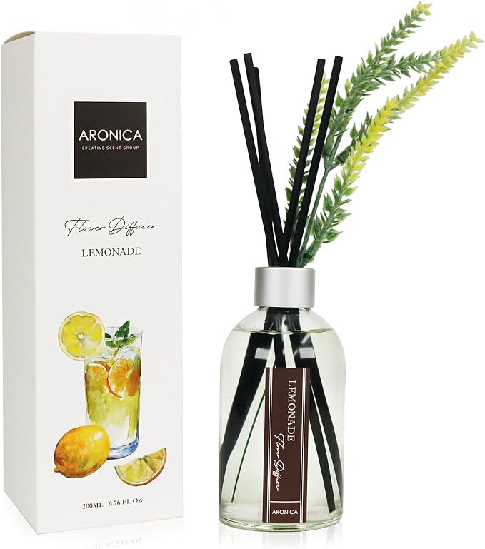 Lemon Scented Air Freshener, Reed Diffuser Scent for Apartment, Lemon Infussd Room Freshener, Citrus House Scent, New Apartment Essentials, House Warming Gifts New Home