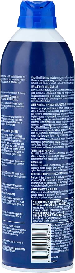 Concrobium Mold Control Aerosol, 14.1 oz – Eliminates & Prevents Mold – EPA Registered, Bleach-Free, Odorless, VOC-Free – For Indoor & Outdoor Surfaces, Mid-Sized Jobs, and Hard-to-Reach Areas
