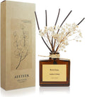Reed Diffuser, Amber & Moss Essential Oil Diffuser with Dried Flowers, 3.4 oz Scented Oil Air Freshener, Handmade Home Decor, Long-Lasting Room Scent Fragrance for Office, Bathroom | 3.4oz(100ml) Scented Oil Air Freshener, Handmade Home Decor, Long-Las...