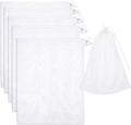 6Pack 24 * 16'' Pool Fine Mesh Filter Bags for Leaf Vacuum Pool Cleaners,Pool Vacuum Net Bag Replacement Bag with Pull & Lock Cord,Universal Fit,Holds Leaves,Debris