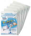 Sign Holder, Clear, 1/4 in. H, Adhesive, PK5