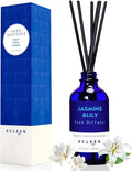 Xcleen Reed Diffuser Set- Jasmine & Lily Scented Diffuser with 6 Rattan Sticks, Long Lasting Reed Diffusers for Home Bathroom Shelf Decor-3.7oz