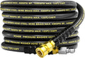 3/8" Pressure Washer Hose 25ft 4800PSI, Power Washer Hose Steel Wire Braided with Swivel Quick Connect, Commercial Grade Industrial High Pressure Water Washing Hose (4800PSI, 25FT)