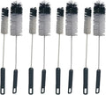 NewFerU Wire Bottle Cleaning Brush Set Small Large Thin Long Handle, Utility Cleaner Bendable Flexible for Narrow Neck Skinny Spaces of Water Beer Wine Baby Bottles Pipe Tube Flask Decanter (8)