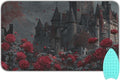 Castle Bats Rose Halloween Ironing Mat for Table top Portable Ironing Pad Blanket for Washer Dryer Countertop Travel
