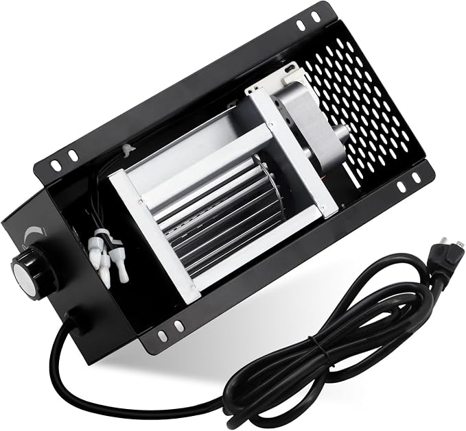 Criditpid S31105 Wood Stove Blower Fan for GHP Group, Monessen/Majestic (MHSC Brands), Majestic Dutchwest Windsor, CFM US Century Plate Steel Freestanding Wood Stove Fireplace, Speed Variable Blower.