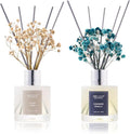 Reed Diffuser 3.38 oz (100ml) 2pk,Clean Linen/Cashmere Vanilla Scented Reed Diffuser Set,Reed Diffuser & Oil Diffuser Sticks, Aromatherapy, Home & Kitchen Décor,Fragrance and Gifts