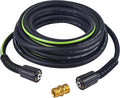 Pressure Washer Hose 1/4" × 25FT - 3200 PSI Heavy Duty Power Washer Hose Replacement with M22-14mm Aluminum Fittings, Flexible Kink-Resistant Hose for Gas & Electric Pressure Washers