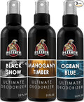 Shoe Deodorizer Spray - Shoe Refresher: Black Snow, Mahogany Timber & Ocean Blue - Shoe Odor Eliminator for Sneakers, Gym Bags & Lockers - Men’s Deodorant Spray by Combat Cleaner