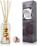 Reed Diffuser Set, Bay Rum & Sandalwood - Bathroom Décor | Powdery Bay Rum, Earthy Patchouli & Musk, A bold, spicy, Masculine scent