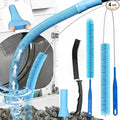 Dryer Vent Cleaner Kit with Flexible Vacuum Hose Attachments - Universal Lint Brush Tool Set for Clothes Dryer Cleaning, Shop Vac Accessories, Lint Trap Cleaner & Home Maintenance Essentials