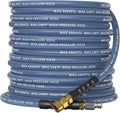 3/8" ID Pressure Washer Hose 25 ft, 4800 PSI Steel-Braided & Durable - Flexible & Kink-Resistant, Power Washer Hose with 3/8" Swivel Quick Connect, Hot/Cold Water Compatible - 25 Foot, Navy