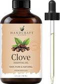 Handcraft Blends Clove Essential Oil – Huge 4 Fl Oz – 100% Pure and Natural – Premium Grade Essential Oil for Diffuser and Aromatherapy, Skin, Massage, Candle and Soap Making Fragrance