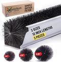 Residential Sample Pack, 3.25" 4.25" 5.25" Gutter Guard, 12" | DIY gutter guard and leaf filter blocks leaves and debris, reduces cleaning and keeps water flowing in 5 inch gutters.