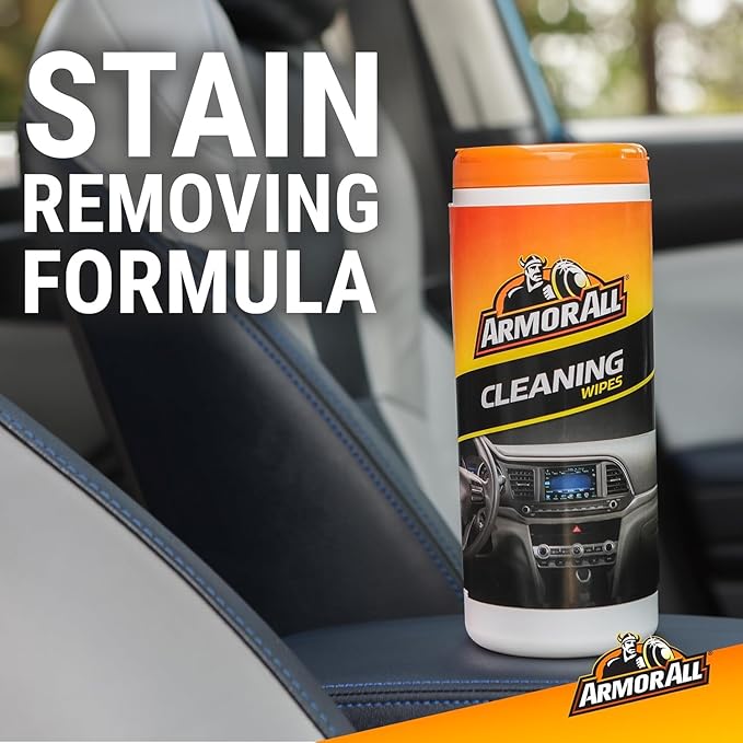 Armor All Car Cleaning Wipes for Interior and Car Exterior, 90 Wipes Each (Pack of 6)