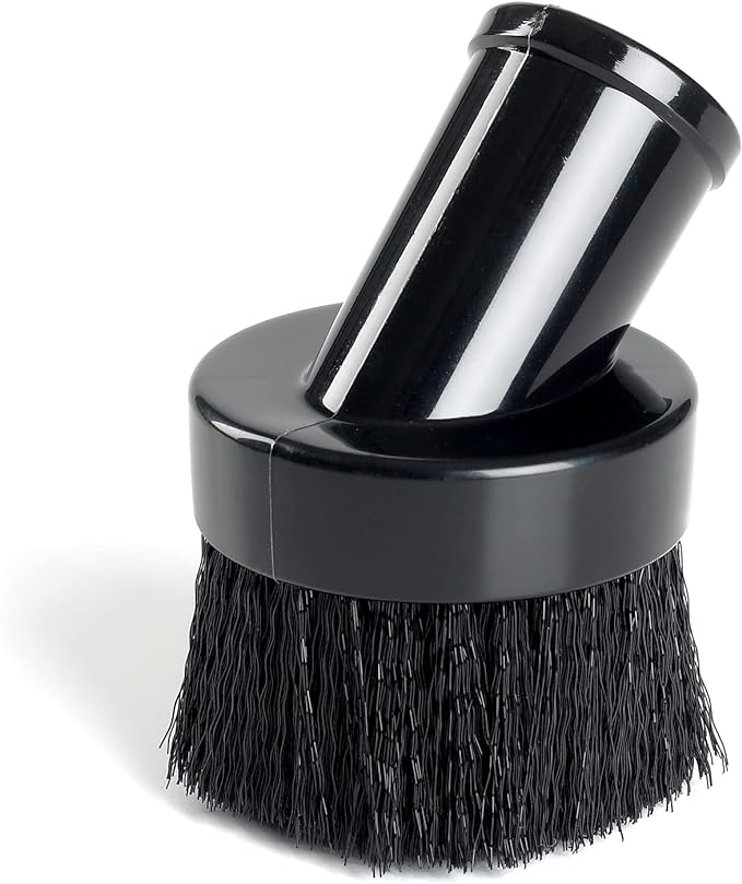 CRAFTSMAN CMXZVBE38610 1-1/4 in. Dusting Brush Wet Dry Vac Attachment | Industrial-Grade Shop Vacuum Accessory for Cleaning Stubborn Debris, Fits 1-1/4 in. Hose Diameter