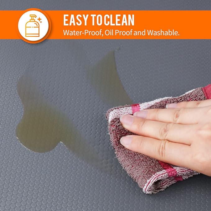 Shelf Liners for Kitchen Cabinets Non-Slip Drawer Liner Non Adhesive Cupboard Mat EVA Material Refrigerator Mats Fridge Liner Washable for Shoerack, Storage and Desks 11.8 x 393.7 Inches