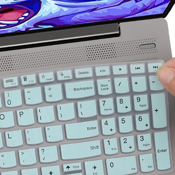 Keyboard Cover for 2021 2020 Latest Lenovo Ideapad 5 15IIL05 15.6" /Ideapad Flex 5 15IIL05 /Ideapad Slim 7 15 15.6" |New Lenovo Flex 5 15 15.6 (with Numeric Keypad) US Keyboard Cover