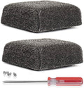 Bristle-Free Grill Brush Replacement Heads, 2-Pack Outdoor BBQ Cleaner | Fits BBQ-AID Brush Handles Only. Stainless Steel Poly Mesh No-Scratch Pads for Safe Cleaning on All Grill Grate Types.