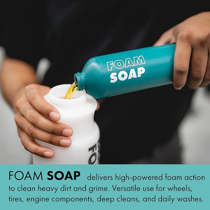 XPEL Foam Soap, 16 oz, pH-Balanced Car Wash Soap, Foam Cannon Soap Kit | Foaming car wash soap works with foam cannons, pressure washers, and foam guns and is safe for coated surfaces.