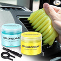 ColorCoral Keyboard Cleaning Gel Dust Cleaner Slime Car Clean Putty 2Pack | Car Cleaning Kit Dust Remover Universal Car Interior Keyboard Cleaning Kit Supplies Auto Detailing Tools Accessorie Men Women
