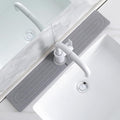 Faucet Mat for Kitchen Sink -Diatomite Stone Drying Mat for Kitchen Counter & Bathroom Sink,Quick-Dry Kitchen Sink Mat-Sink Protector & Splash Guard,Super Absorbent (Gray, 23.6"x4")