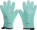 KITCHEN PERFECTION S Silicone Smoker Oven Gloves -Extreme Heat Resistant BBQ Gloves -Handle Hot Food Right on Your Grill Fryer Pit|Waterproof Oven Mitts |Superior Value Set+3 Bonuses