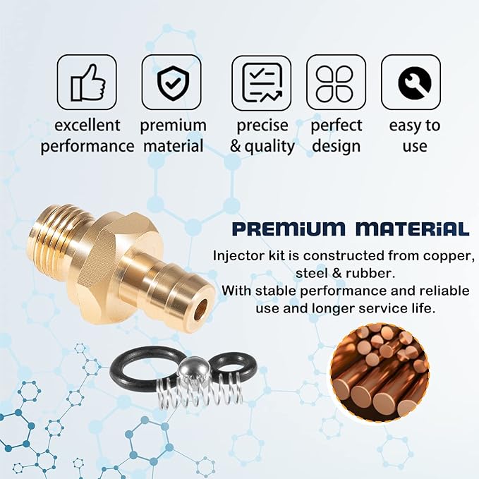 Camoo Pressure Washer Chemical Soap Injector Kit Replacement for Briggs & Stratton, Homelite, Ryobi & Husky Replaces 190593GS 190635GS & 203640GS (2 Set)