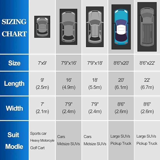 Garage Floor Mat(8'6"x20'), PVC Containment Mat with Rubber Wiper | Non-Slip, with a Rubber Wiper and Stay Put Corners, Waterproof Protection from Snow, Rain and Mud for Cars, SUV, Trucks