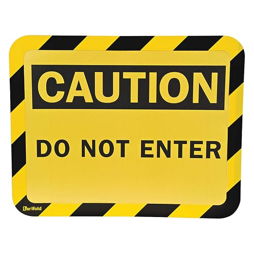Sign Holder, Adhesive, Do Not Enter, PK2