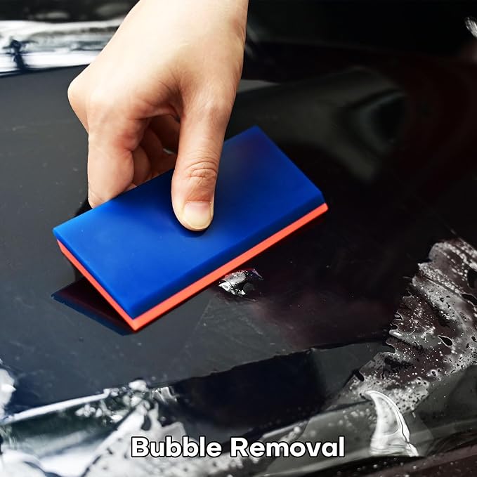 NEWISHTOOL 2 Pack Rubber Squeegee (5-Inch Replacement Blade, No Handle) | Tint Squeegee for Water Removal, Glass Cleaning, PPF Installing and Window Film Application
