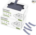 200Pcs(100 Pairs) Non-Woven Shoe Covers Disposable Non Slip for Indoors, Breathable | Durable | Boot Covers, Fits Up to Size 13 US Men (Gray)