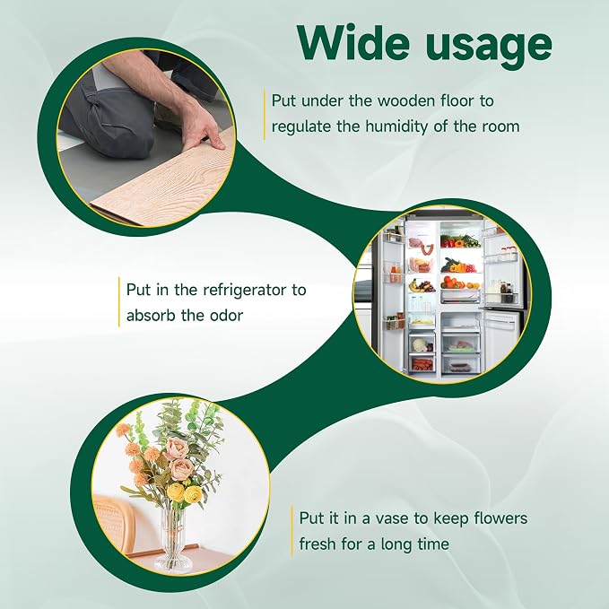 Activated Charcoal Odor Absorber Pellets, Activated Carbon Filter Refills for Smart Kitchen Waste Composters, 2 Packs 210g Each
