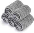 Bulletproof Microfiber Mop Replacement Heads - 5 Pack Washable Pads for Floor Cleaning Compatible with Tethys,Joy Moop & Most 11” - 13” Flat Squeeze Mops for Wet/Dry Mopping, Sanitizing, Scrubbing
