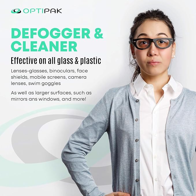 Anti Fog Microfiber Cleaning Cloth for Glasses | Individually Wrapped Microfiber Lens Cleaning Cloth for Eyeglasses, Lenses, Binoculars, Face Shields, Ski Masks or Swim Goggles (10 Count)