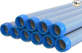 Poolvio Pool Vacuum Hose 33 Feet (10 x 40 Inch), 1.5 Inch Cuffs, Compatible with Most Inground Pool Automatic Cleaners, Blue