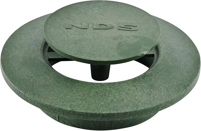 NDS 322G* Pop-Up Drainage Emitter with Elbow, fits 3-Inch Sewer and Drain Pipe, Works with Drainage Systems Including Catch Basins and Channel Drains, Green
