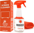 WHOOSH Screen Shine Pro Refillable Cleaning Kit, 16.9 fl oz | Streak Free Finish, Non Toxic and Odorless, For Flat Screens, OLED, LCD and Monitors, Microfiber Cloth Included