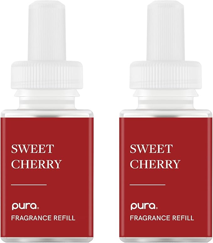Pura Smart Home Scent Refill - Long-Lasting Premium Fragrance per Refill - Clean Diffuser Fragrance for Home, Office & Apartment - 2 Pack, Sweet Cherry