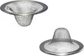 Huntonry 1.0" Small Drain Strainer, Sink Drain Hair Catcher, Bathroom Sink Drain Strainer, 2PCS Drain Mesh Baskets for Laundry, Mop Pool, Utility, Slop, RV Sink, Stainless Steel Drain Filter